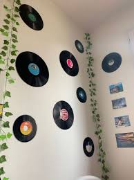 vinyl platen muurdecoratie